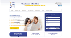Desktop Screenshot of debtfreelivingltd.com